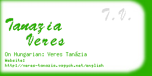 tanazia veres business card
